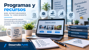 Programas, convocatorias, apoyos y recursos para fortalecer el crecimiento y desarrollo de las PyME.